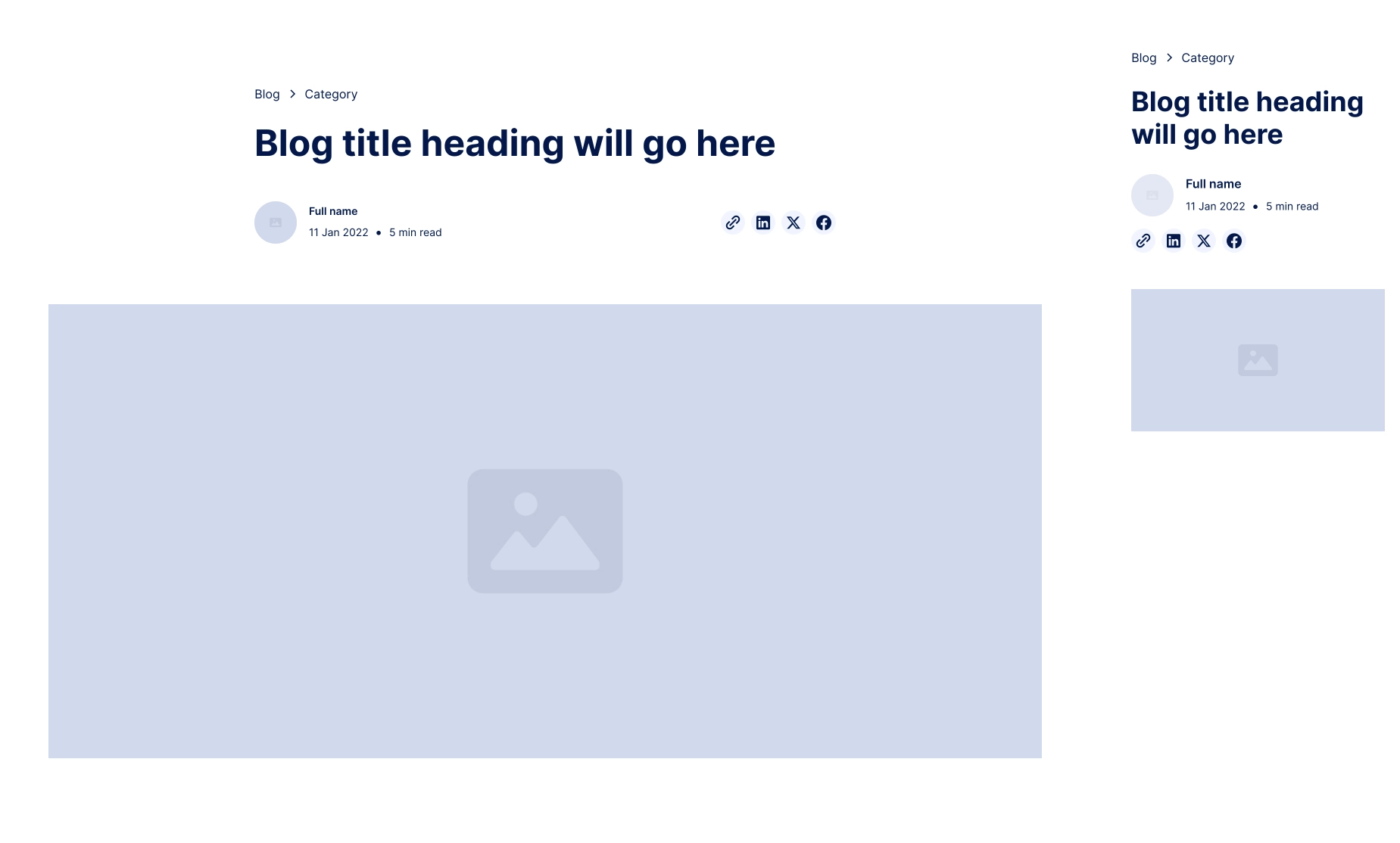 Blog Post Header | Figma Component Library