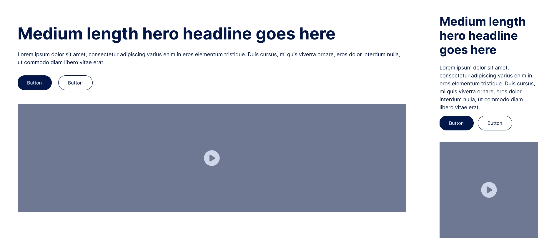 Hero Section | Figma Component Library