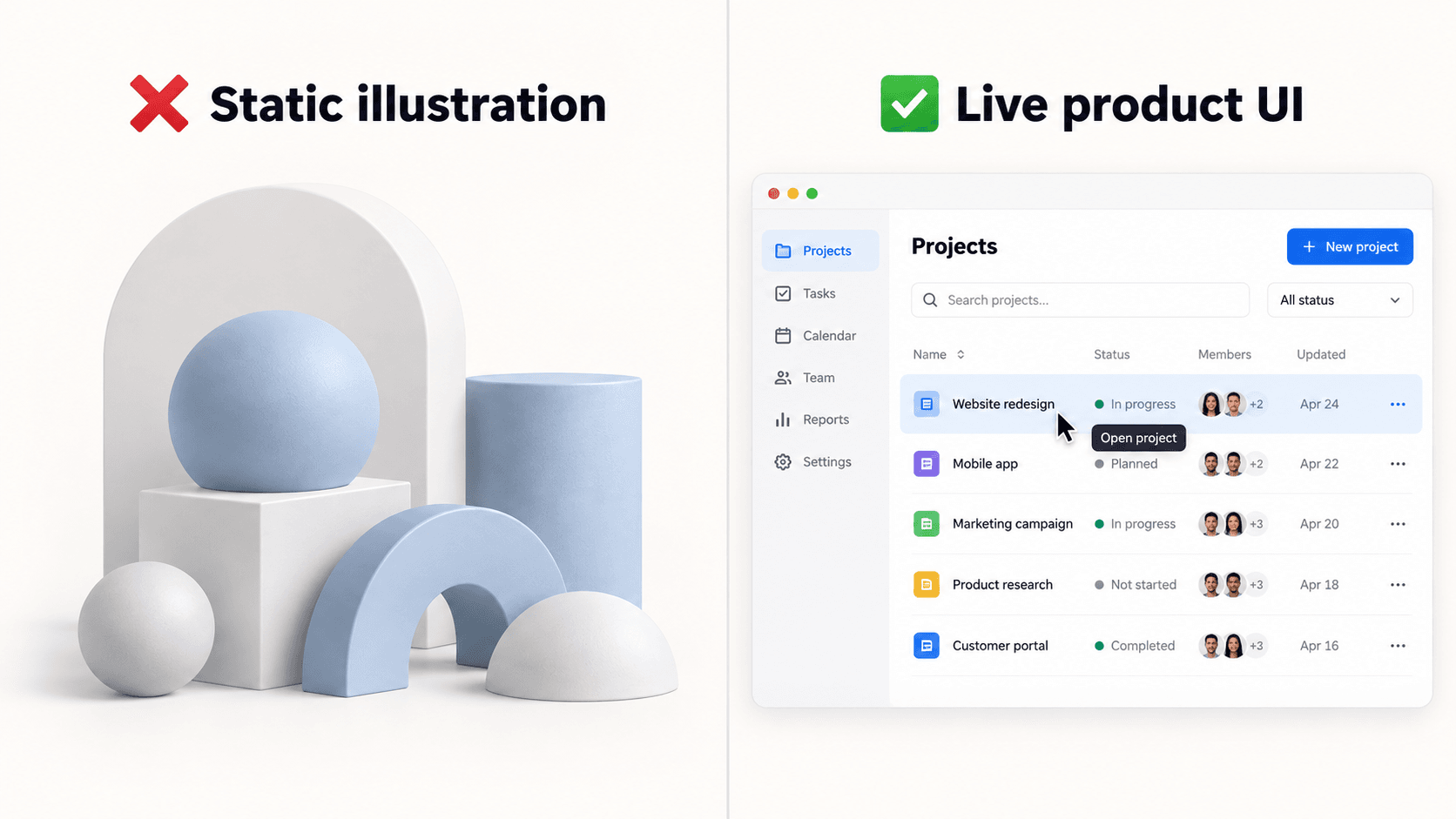 Interactive Product Hero