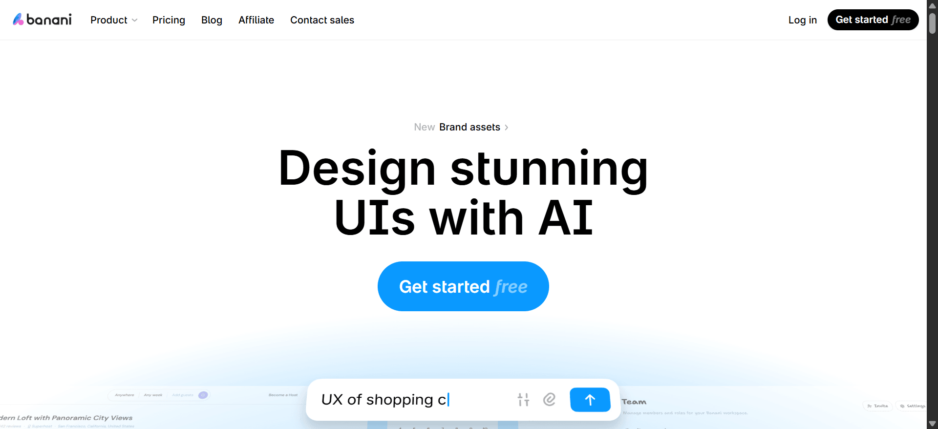 Banani AI UI generator