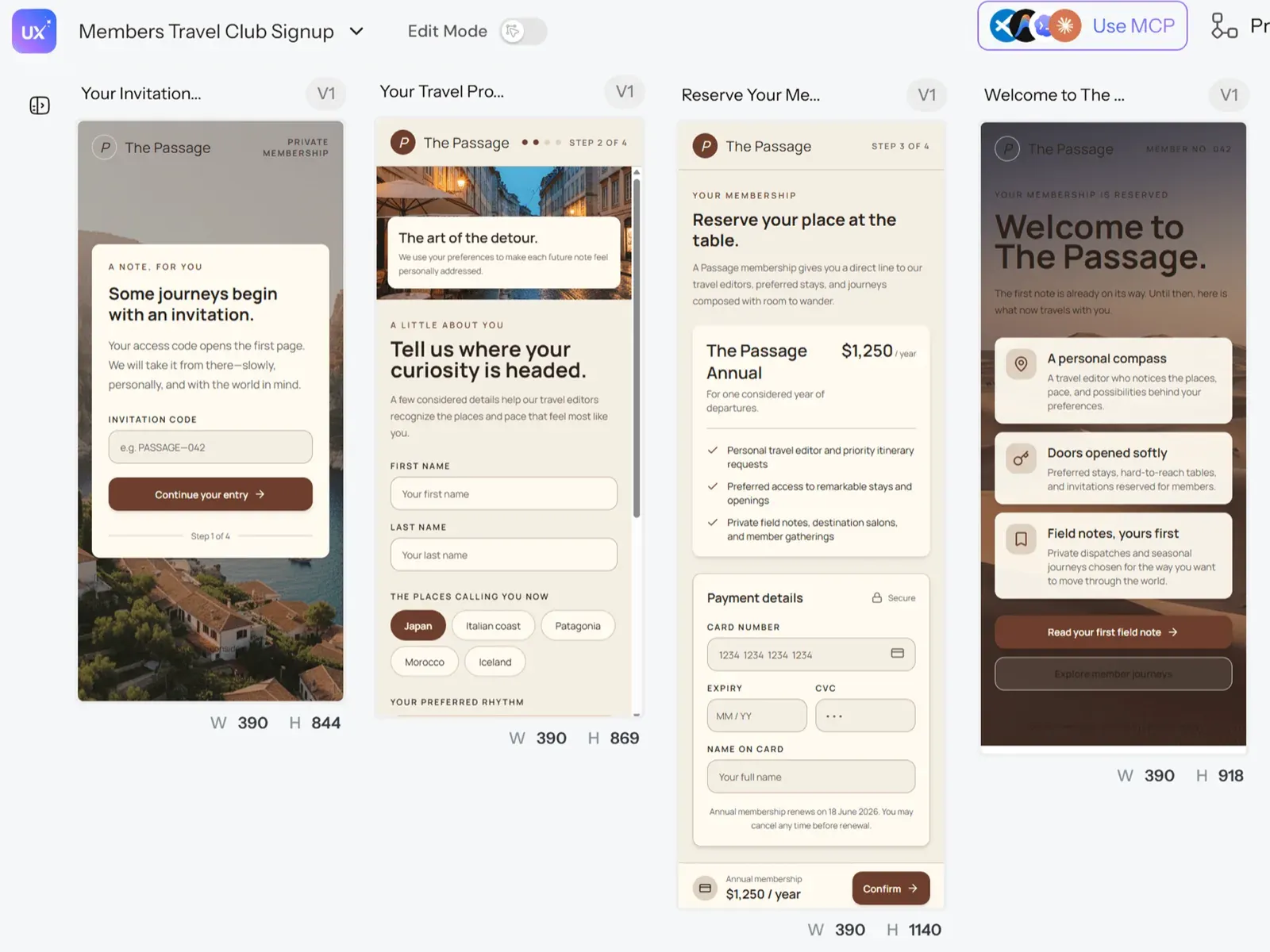Signup Flow