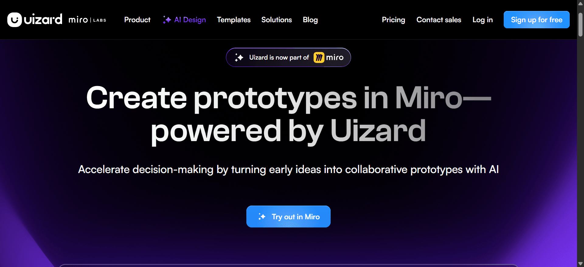Uizard's Autodesigner generating app mockups from a prompt